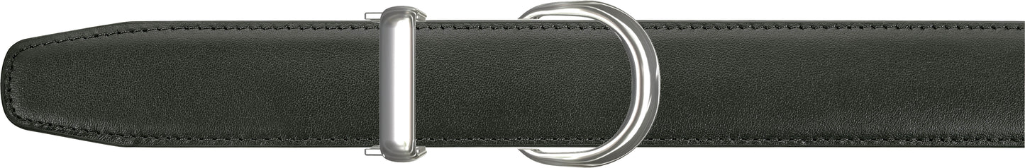 Men's Black Leather Single Loop Belt