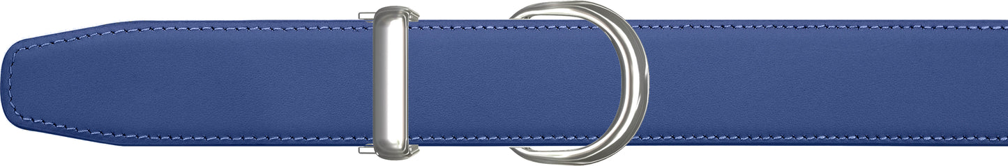 Men's Blue Leather Single Loop Belt
