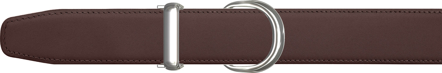 Women's Brown Leather Single Loop Belt