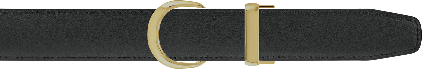 Black Women's Belt - Single Loop