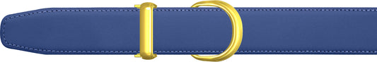 Women's Blue Leather Single Loop Belt