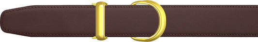 Women's Brown Leather Single Loop Belt