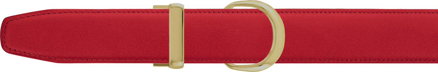 Red Men's  Belt - Single Loop