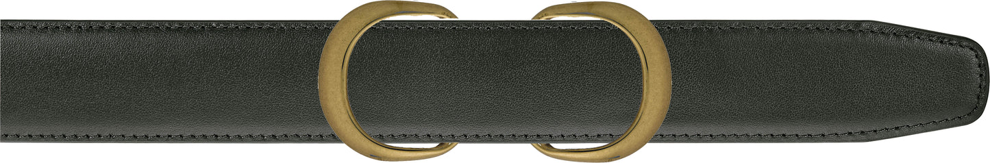 Black Women's Belt - Double Loop