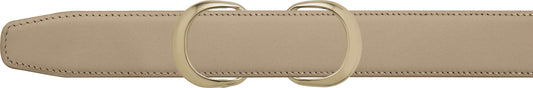 Men's Tan Leather Double Loop Belt